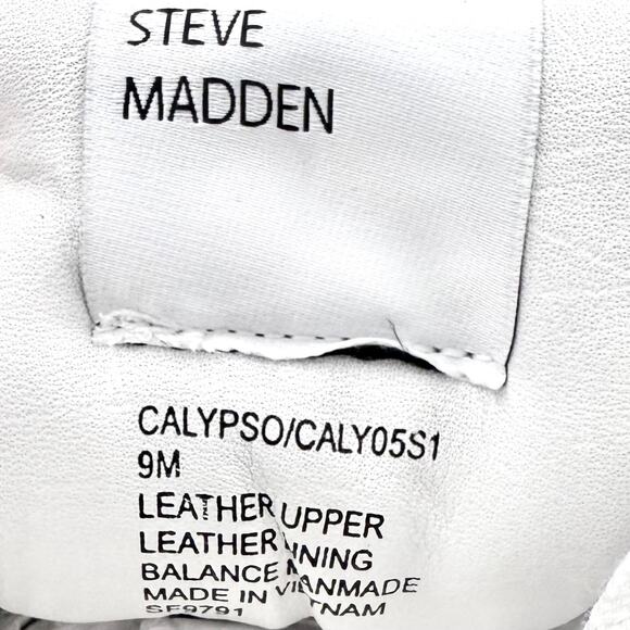 NIB Steve Madden Calypso 9M Leather High Top Sneakers Burgundy - Picture 8 of 11